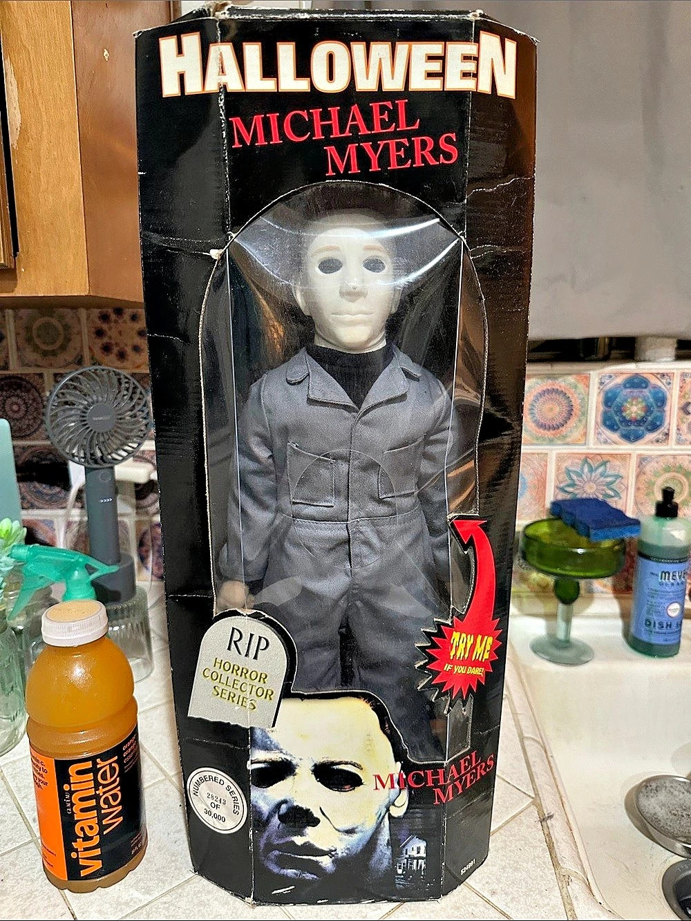 Spencer Gifts Michael Myers R.I.P. Horror Collector Series Talking Doll R.I.P